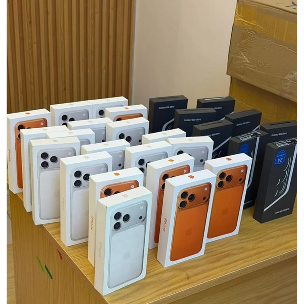 Apple iPhone and Samsung Galaxy S26 Ultra (Boxed)
