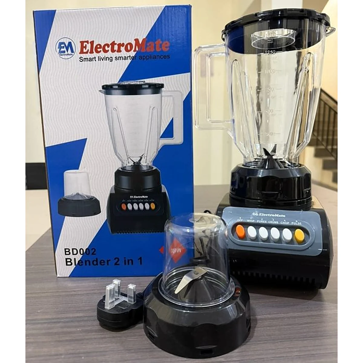 ElectroMate Blender 2 in 1 (BD002)