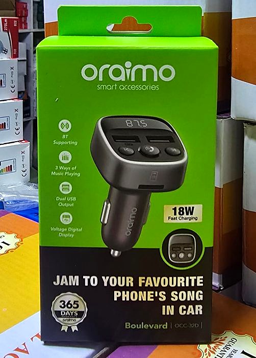 Oraimo Boulevard Car Charger / FM Modulator (OCC-32D)